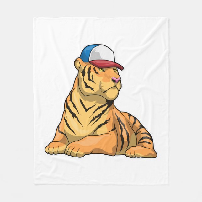 Couverture Polaire Casquette Tigre (Devant)