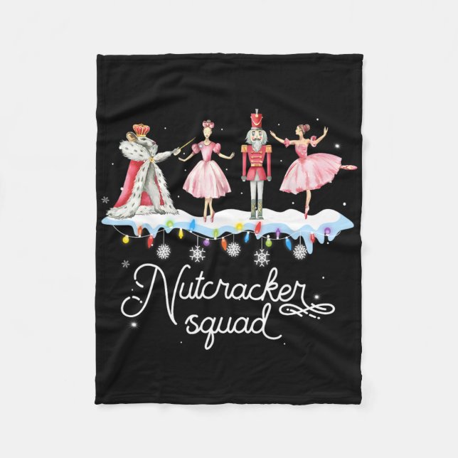 Couverture Polaire Casse-Noisette de Noël Squad Danse Ballet Femmes E (Devant)