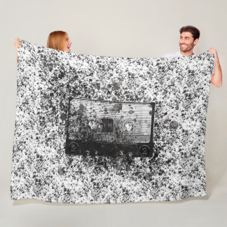 Couverture Polaire Cassette audio rétro