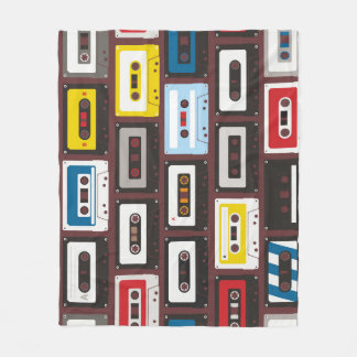 Couverture Polaire cassettes audio vintages, arrière - plan continu.