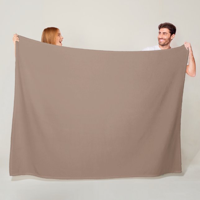 Couverture Polaire Castor (uni)  (En situation)