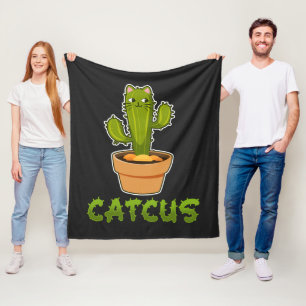 Couverture Polaire Cat Cactus Plante pour animaux