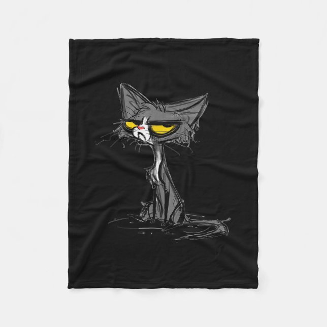 Couverture Polaire Cat Kitten Did I Roll My Eyes Out Loud Funny Sarca (Devant)