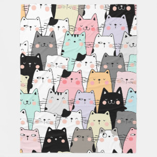 Couverture Polaire Cat Party 60x80 Blanket polaire