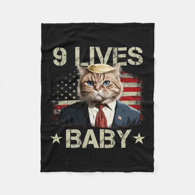 Couverture Polaire Cat Trump 9 Vies Ba (Devant)