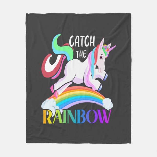 Couverture Polaire Catch the Rainbow - Unicorn Designs-15989 (Devant)