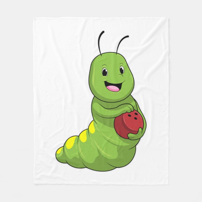 Couverture Polaire Caterpillar au Bowling avec Bowling ball (Devant)
