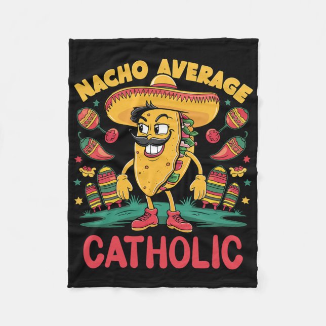 Couverture Polaire Catholic ordinaire Nacho Cinco De Mayo Mexicain Dr (Devant)