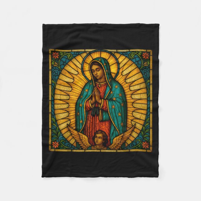 Couverture Polaire Catholic Our Lady Of Guadalupe Mexican Saint Virgi (Devant)