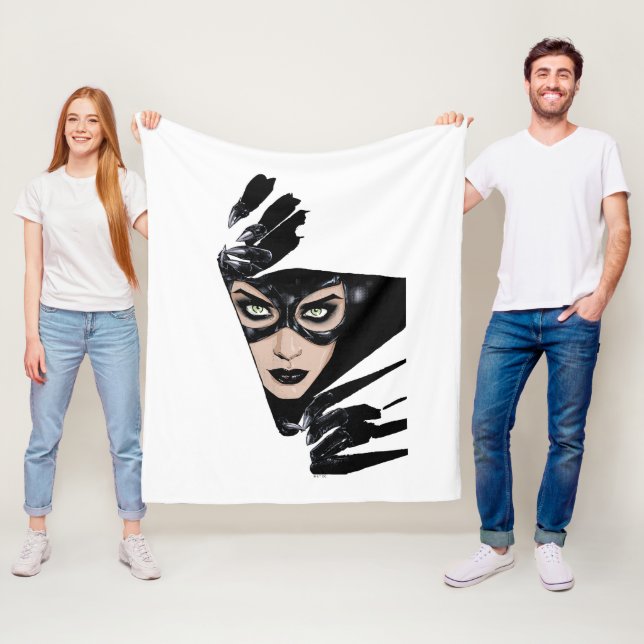 Couverture Polaire Catwoman The Claws Are Out Cover Illustration (En situation)