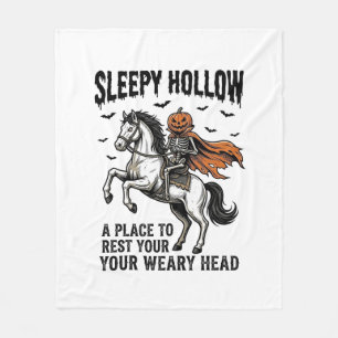 Couverture Polaire Cavalier sans tête de Sleepy Hollow Halloween vint