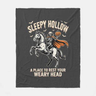 Couverture Polaire Cavalier sans tête Sleepy Hollow Halloween T-Shirt