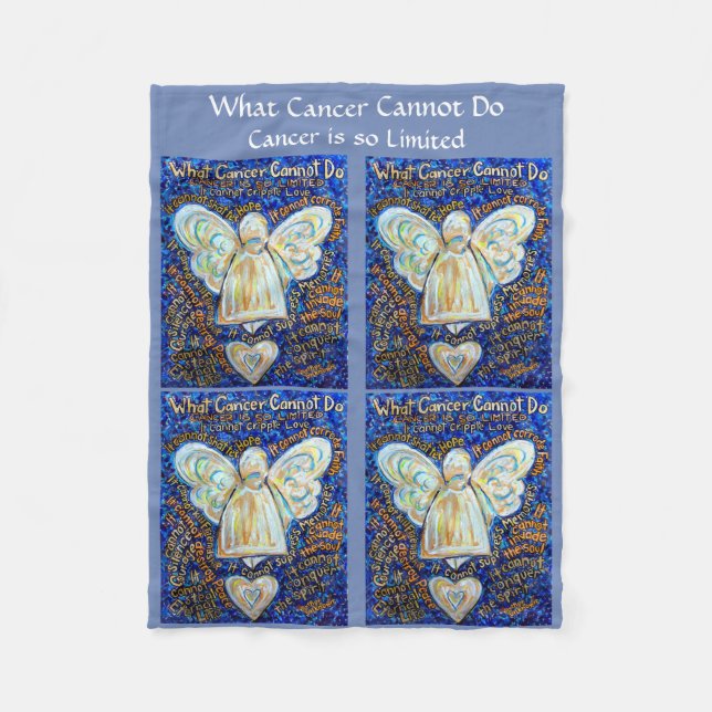 Couverture Polaire Ce que le cancer ne peut pas faire Angel Fleece Ch (Devant)