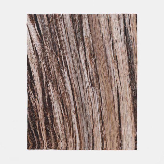 Couverture Polaire Cèdre rustique écorce arbre nature en plein air mo (Devant)