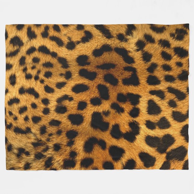 Couverture Polaire Ceinture de Motif de fourrure Cheetah (Devant (Horizontal))