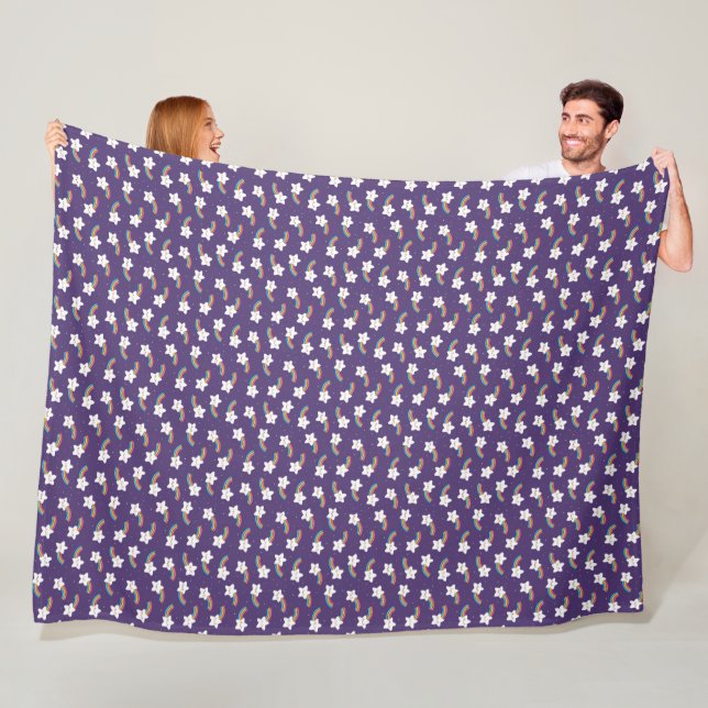 Couverture Polaire Ceinture en polaire Rainbow Stars (En situation)