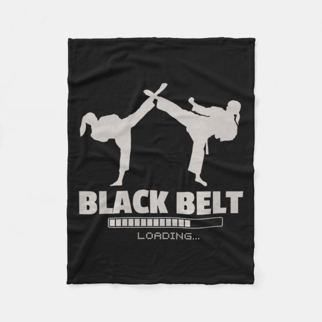 Couverture Polaire Ceinture noire Karaté de chargement Tri-Blend Prem (Devant)