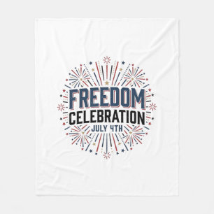 Couverture Polaire Célébration de la liberté 4 juillet conception de