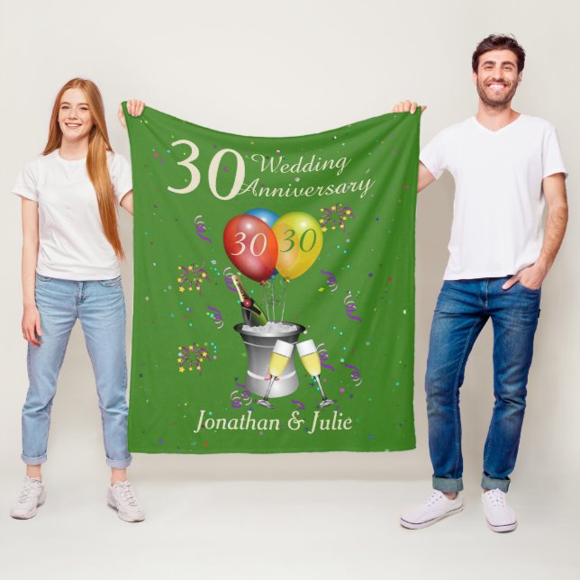 Couverture Polaire Célébration élégante du 30e anniversaire de mariag (En situation)
