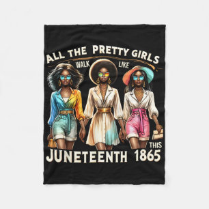 Couverture Polaire Célébrer la liberté Célébrer les femmes noires Jun