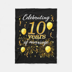 Couverture Polaire Célébrez 10 Ans De Mariage Le 10ème Anniversaire D