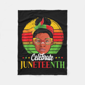 Couverture Polaire Célébrez Juneteenth 1865 Femmes à peau noire