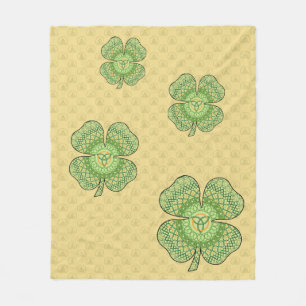 Couverture Polaire Céleste Shamrock polaire