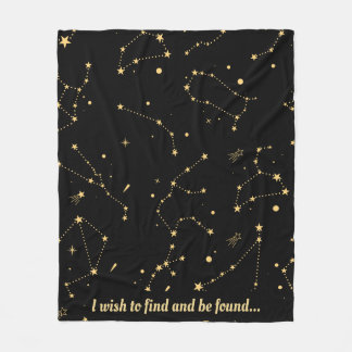 Couverture Polaire Celestial Constellations Stars Blanket