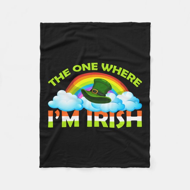 Couverture Polaire Celui Où Je Suis Irlandais (Devant)