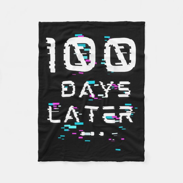 Couverture Polaire Cent Jours Plus Tard 100E Jour D'École Glitch (Devant)
