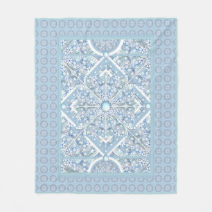Couverture Polaire Céramique Lace bleu clair