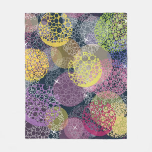Couverture Polaire Cercle de points Polka de la Cute Abstraite