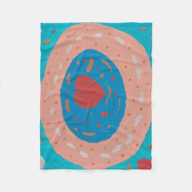 Couverture Polaire Cercles d'Amour (Devant)