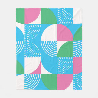 Couverture Polaire Cercles graphiques : motif vintage sans soudure.