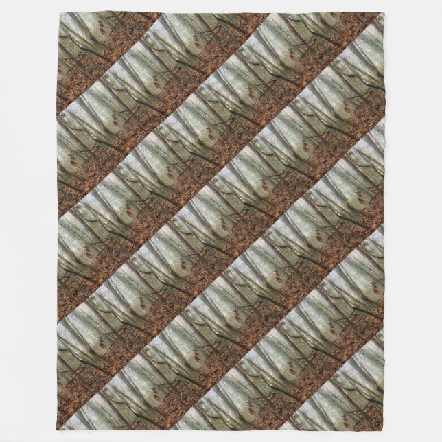 Couverture Polaire Cerf dans les arbres (Devant)