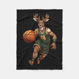 Couverture Polaire Cerf de basket