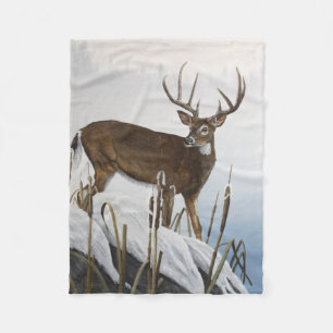 Couverture Polaire Cerf de Virginie