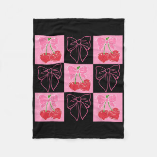 Couverture Polaire Cerise Coquette Vérifiée Amour Toi Cerise Beaucoup