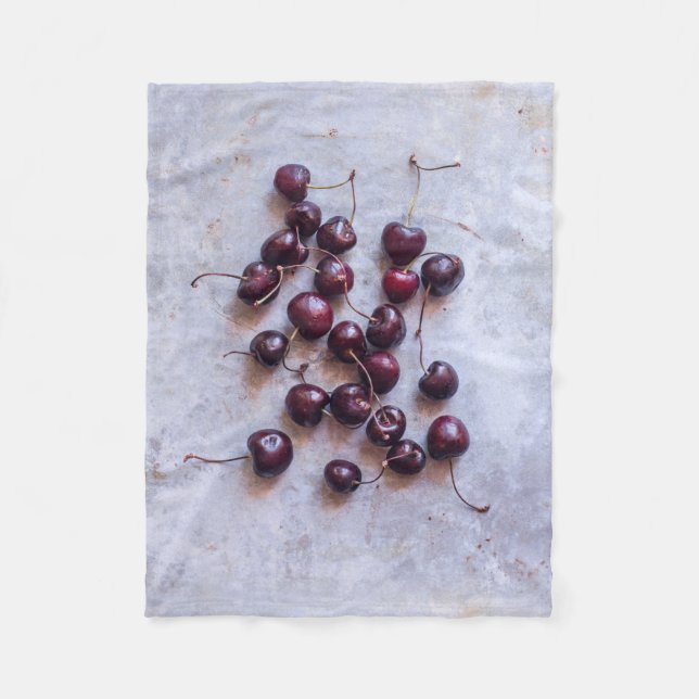 Couverture Polaire Cerises (Devant)