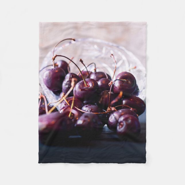 Couverture Polaire Cerises (Devant)