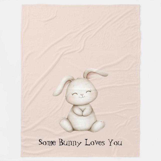 Couverture Polaire Certain Lapin T'aime (Devant)