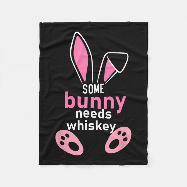 Couverture Polaire Certains Bunny Ont Besoin De Whiskey (Devant)