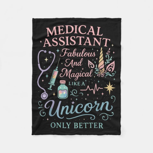 Couverture Polaire Certified Medical Istant Unicorn Cma Medical Istan (Devant)