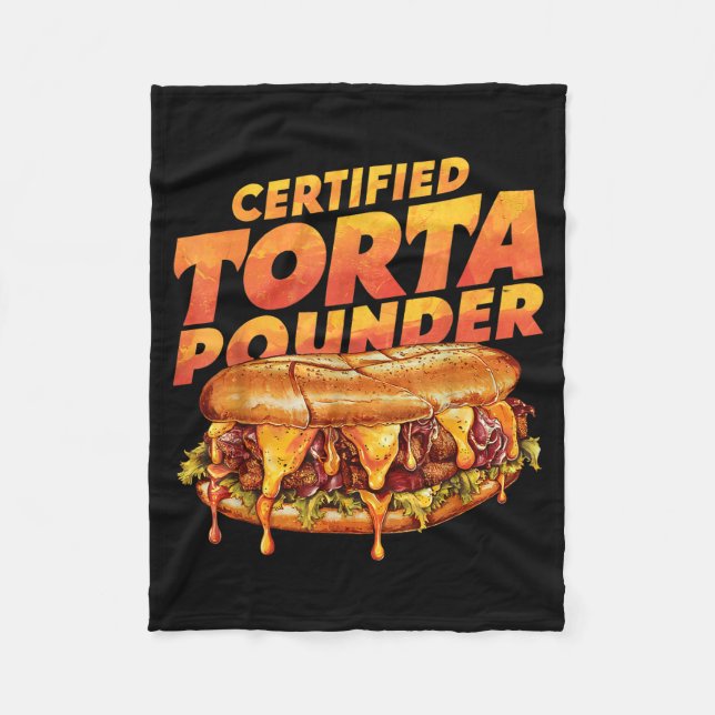 Couverture Polaire Certified Torta Under Funny Mexican Food Lover  (Devant)