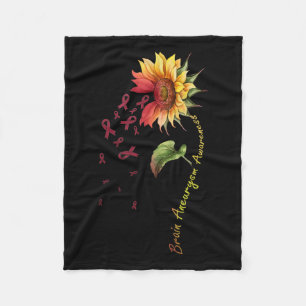 Couverture Polaire Cerveau Aneurie Sensibilisation Chemise tournesol