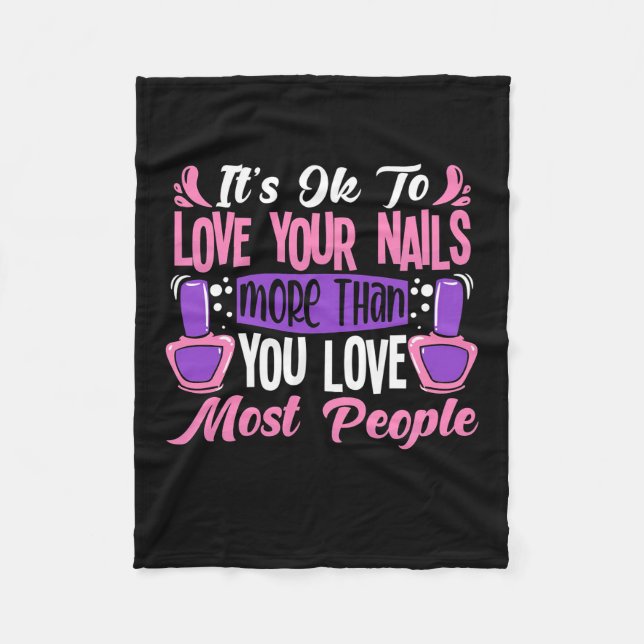Couverture Polaire C'Est Bon D'Aimer Vos Nails (Devant)
