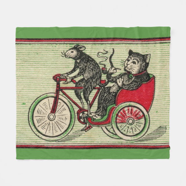 Couverture Polaire C'est bon d'être le chat (Devant (Horizontal))