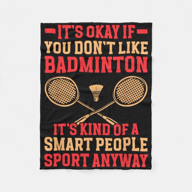 Couverture Polaire C'est bon si vous n'aimez pas Dminton Funny Dminto (Devant)