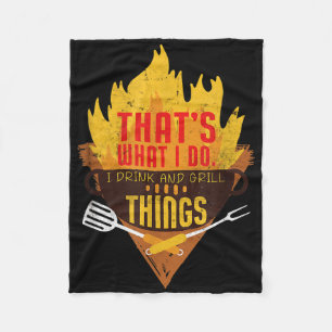 Couverture Polaire C'est ce que je fais Je bois et je grillent le bar