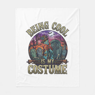 Couverture Polaire C'est Cool C'est Costume Halloween Zombie Cimetièr